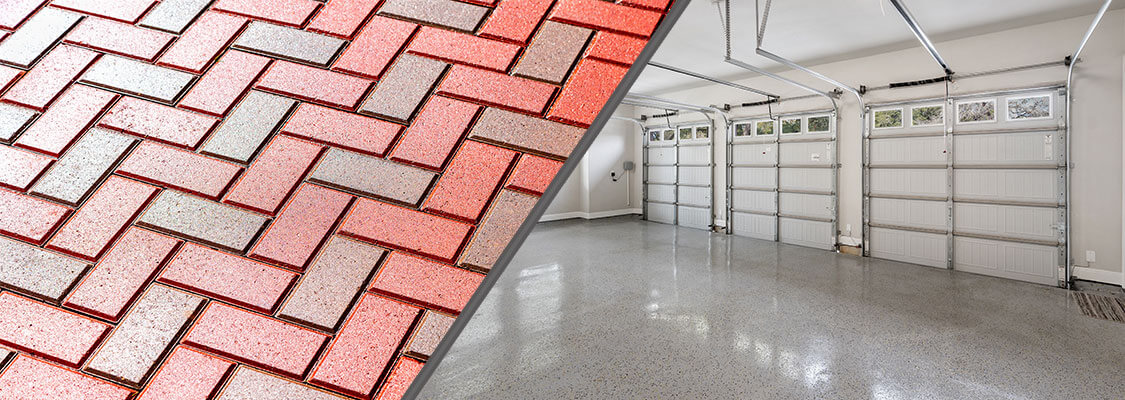 bricks and garage